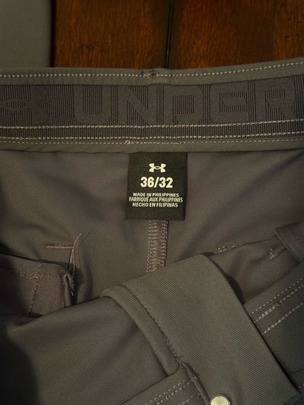 Under Armor Drive 5 pocket Straight-Leg Golf Pants - Charcoal Gray 36 x 32 - Picture 3 of 8